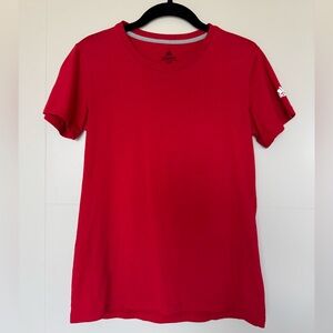 Adidas Women's Red Go-To Performance Short Sleeve Tee